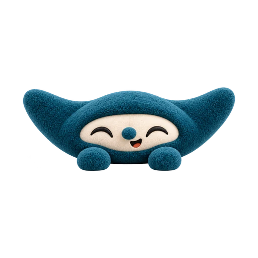 Mascotte Azimut turquoise